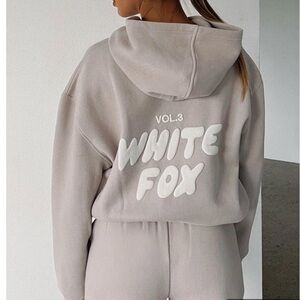 White fox boutique offstage hoodie moon mauve xs/s